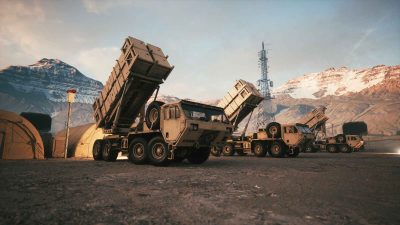 Military,Air,Defense,Battery.,Anti,Missile,Defense,System.,3d,Illustration