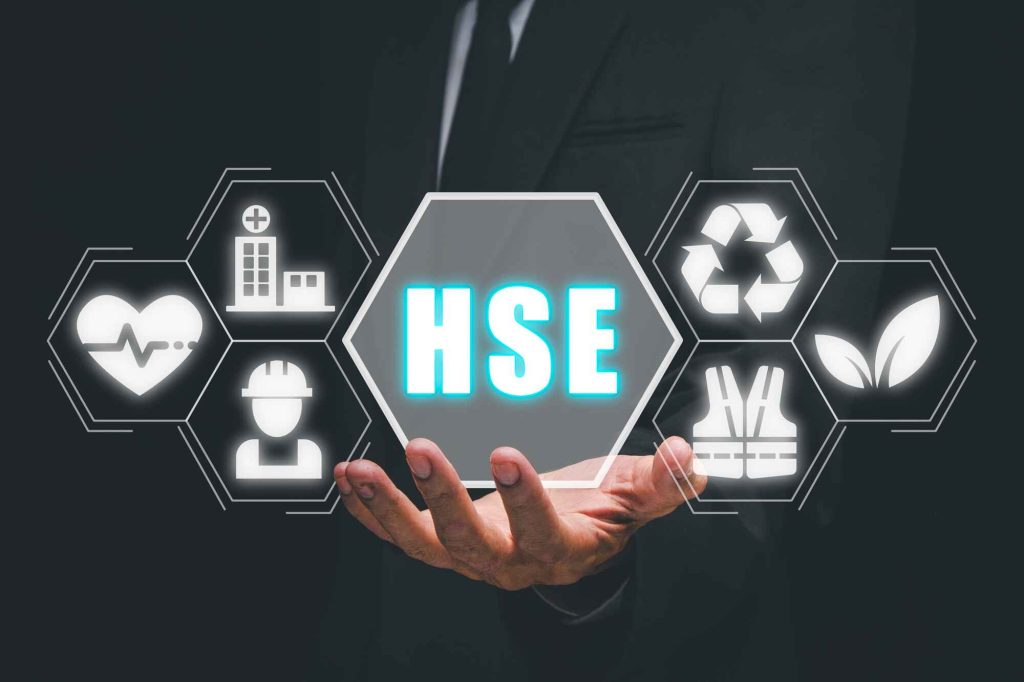 Health,Safety,Environment,,Hse,Education,Industry,Concept,,Man,Hand,Holding