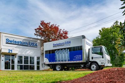 Swissturn Truck on front lawn