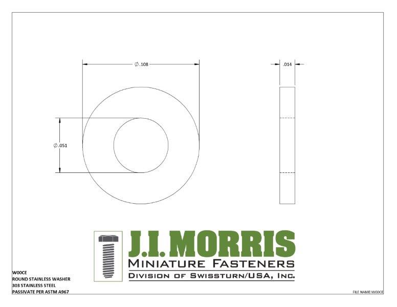 #00 ROUND SS WASHER