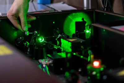 scientist work with laser machine or systemscientist work with laser machine or system