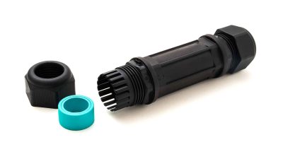 Waterproof,Connector,For,Thick,Electrical,Cables,With,Visible,Cap,And