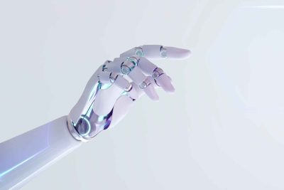 Cyborg,Hand,Finger,Pointing,,Technology,Of,Artificial,Intelligence