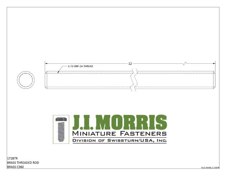 1-72 THREADED ROD-BRASS