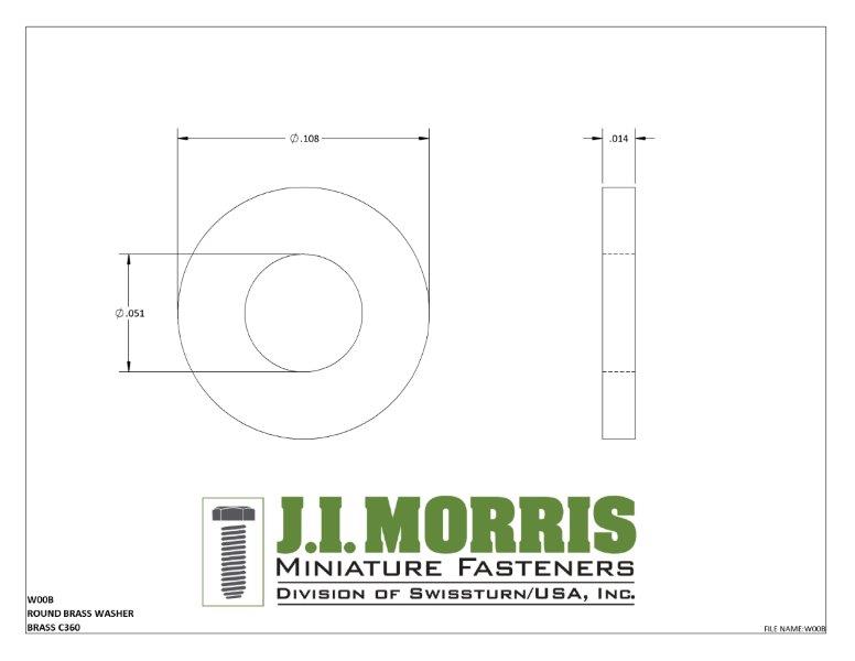 #00 ROUND BRASS WASHER