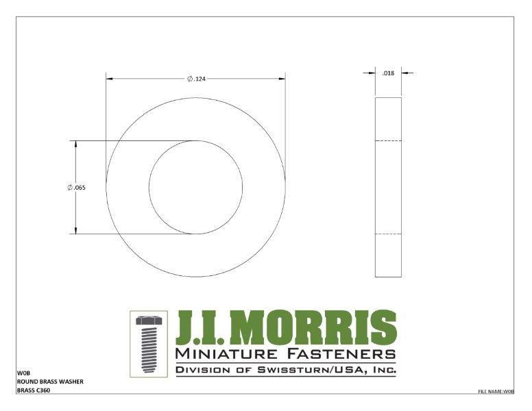 #0 ROUND BRASS WASHER