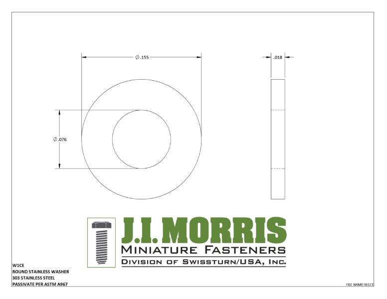 #1 ROUND SS WASHER