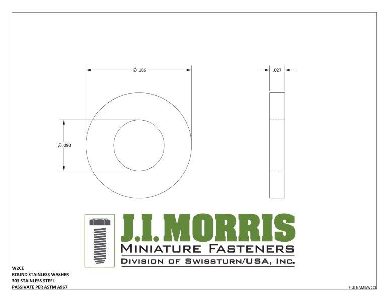 #2 ROUND SS WASHER